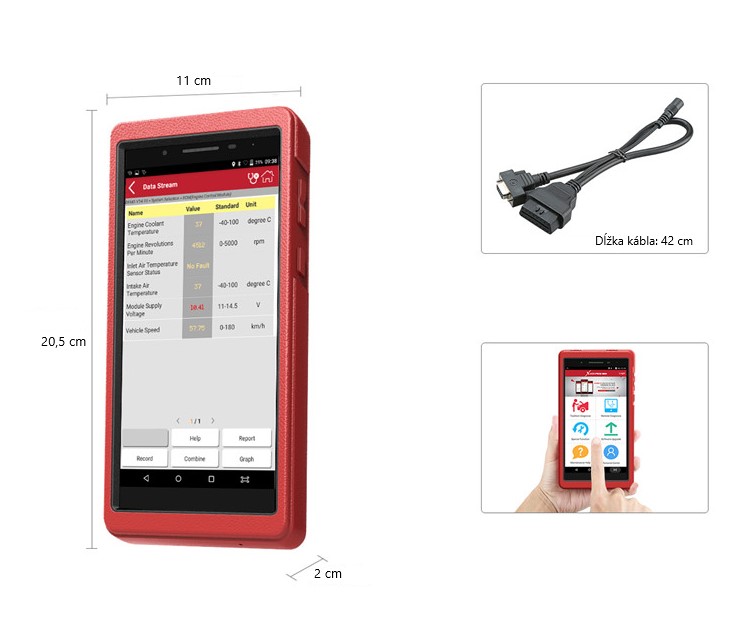 Autodiagnostika LAUNCH X431PROS Mini (2)